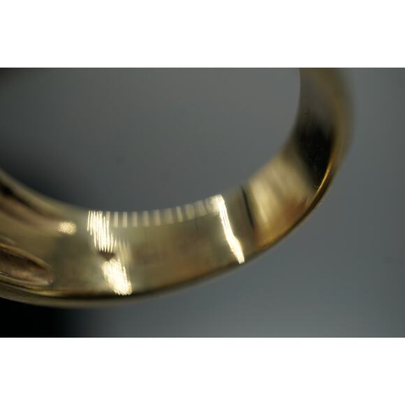 14K Yellow Gold Pearl & Diamond Band Ring Size 9.25 Vintage Estate - Picture 7 of 13